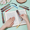 5Pcs Rectangle Shape Poplar Plywood Wooden Bookmarks AJEW-UN0002-47B-4
