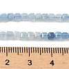 Natural Aquamarine Gradient Color Beads Strands G-G271-F01-3x3mm-5