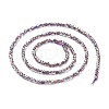 Electroplate Glass Beads Strands EGLA-K014-A-FR04-3