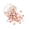 80Pcs 8 Style Food Grade Eco-Friendly Silicone Beads SIL-TA0001-04-3