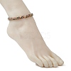 Natural Indian Agate Round Braided Bead Bracelets BJEW-JB09840-01-4