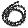 Natural Black Stone Beads Strands G-B106-A19-01-3