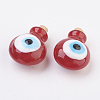 Handmade Lampwork Perfume Bottle Pendants LAMP-P044-H02-1