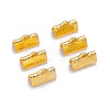 Iron Ribbon Crimp Ends E005Y-G-1