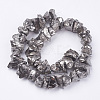 Electroplated Natural Quartz Crystal Bead Strands X-G-F336-06G-2