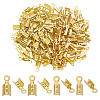 200Pcs 2 Colors Brass Cord Ends KK-PH0012-89G-1