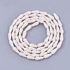 Opaque Solid Color Glass Beads Strands X-GLAA-T009-001F-2