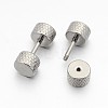 Sports Theme Stainless Steel Barbell Cartilage Earrings STAS-M086-17-B-2