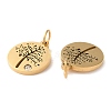 316 Surgical Stainless Steel Micro Pave Clear Cubic Zirconia Charms RB-I078-75G-2