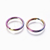 Ion Plating(IP) 304 Stainless Steel Split Key Rings LS-STAS-G201-08A-M-2