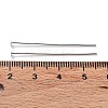 Anti-Tarnish Rhodium Plated 925 Sterling Silver Flat Head Pins STER-M117-03C-P-3