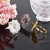 12 Pcs 6 Colors Alloy Napkin Rings AJEW-GF0002-70-5