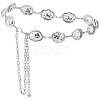 1Pc Alloy Cloud Link Chain Waist Belly Chains for Women AJEW-GF0013-44-1