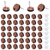 50Pcs Wood Stud Earring Finding FIND-SP0001-19B-1