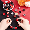 1 Set Mixed Style Acrylic Round Beads Sets SACR-PH0001-52H-3