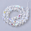 Electroplate Glass Beads Strands LS-EGLA-Q118-8mm-C17-2