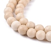 Natural Fossil Beads Strands LS-G-E110-6mm-2-5