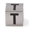 Tarnish Resistant 201 Stainless Steel European Beads STAS-M058-01T-P-1