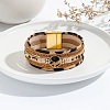 Leather Multi-strand Bracelets PW-WG44847-02-1