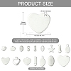 160Pcs 16 Styles 304 Stainless Steel Chain Tabs FIND-CJ0004-88-2