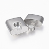 Tarnish Resistant 304 Stainless Steel Magnetic Clasps with Glue-in Ends LS-STAS-F130-62P-2