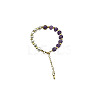 Natural Amethyst Round Beaded Bracelet NC1314-12-1