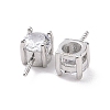 Anti-Tarnish Rhodium Plated 925 Sterling Silver Peg Bails STER-D035-47P-10-3