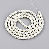 Baking Paint Pearlized Glass Pearl Bead Strands X-HY-T002-01A-02-1
