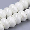 Glazed Porcelain Rondelle Beads PORC-Q219-13x9-F26-1