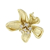 Brass Cubic Zirconia Stur Earring Findings LS-KK-R154-10G-1