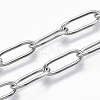 304 Stainless Steel Paperclip Chains CHS-S006-JN957-1-A-1