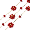 Handmade 304 Stainless Steel Beaded Chains CHS-L031-08G-05-1