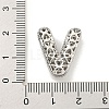 Platinum Plated Brass Micro Pave Cubic Zirconia Pendants KK-L073-001P-V-3