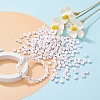 500Pcs Plating Acrylic Beads PACR-YW0001-07-6