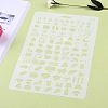 Plastic Reusable Drawing Painting Stencils Templates DIY-F018-B13-3