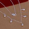 Silver Plated Brass Bridal Party Jewelry Sets SJEW-BB11102-A02-2