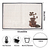 Coffee Theme Cotton and Linen Cup Mats AJEW-WH0201-020-2