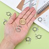 Tibetan Style Ring Toggle Clasps X-LF1496Y-4