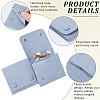 2Pcs Microfiber Cloth Jewelry Storage Bags with Brass Button ABAG-BBC0001-17A-02-6