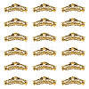 20Pcs Tibetan Style Alloy Curved Tube Beads FIND-DC0002-41-1