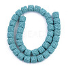 Synthetic Lava Rock Beads Strands G-S359-171J-2