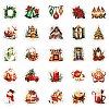 50Pcs Christmas Eve Theme Cartoon Paper Stickers DIY-P085-11-5