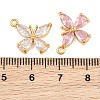 Brass Pave Cubic Zirconia Pendants CU-CBA7392-11G-3