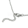 Crystal Cage Holder Necklace NJEW-JN04602-01-6