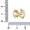 Brass Micro Pave Clear Cubic Zirconia Beads CU-CBAEEA8-24G-3