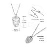 SHEGRACE Rhodium Plated 925 Sterling Silver Pendant Necklaces JN799A-6