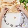 1Pc Alloy Cloud Link Chain Waist Belly Chains for Women AJEW-GF0013-44-3