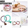 Flat Round Handmade Polymer Clay Bead Spacers CLAY-R067-4.0mm-13-5