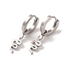 Non-Tarnish 3 Pairs 3 Styles 304 Stainless Steel Hoop Dangle Earrings for Women EJEW-K279-09B-P-2