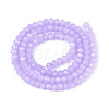 Baking Paint Imitation Jade Glass Bead Strands X-DGLA-A034-J4MM-A50-2
